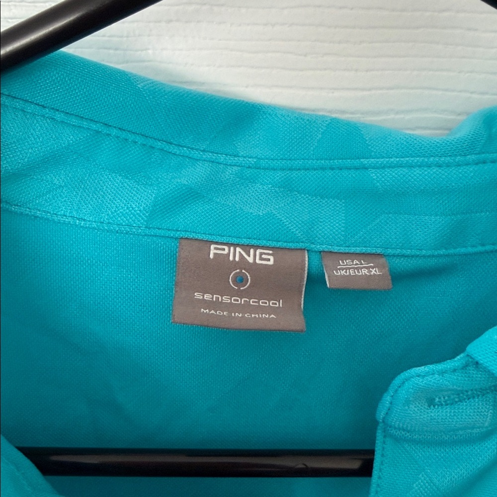 Ping Turquoise Golf Shirt - Picture 2 of 5